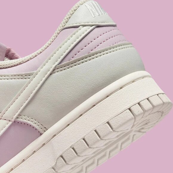 Nike Dunk Low Next Nature Sneakers - Light Bone / Platinum Violet - Size 9 - Picture 12 of 14